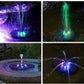 Fontaine solaire à LED Multicolores