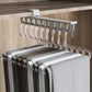 Retractable sliding clothes rack